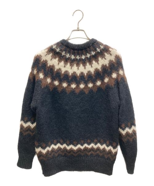 BATONER（バトナ―）BATONER (バトナ―) MOHAIR NORDIC CREW NECK ブラック サイズ:1の古着・服飾アイテム