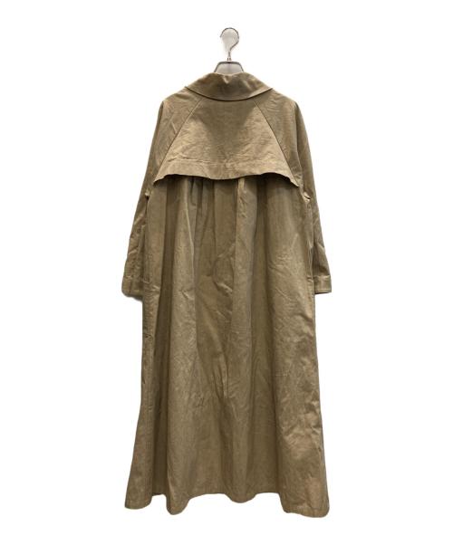 magali（マガリ）magali (マガリ) コットン リネン ウェザー トレンチ コート カーキ サイズ:FREEの古着・服飾アイテム