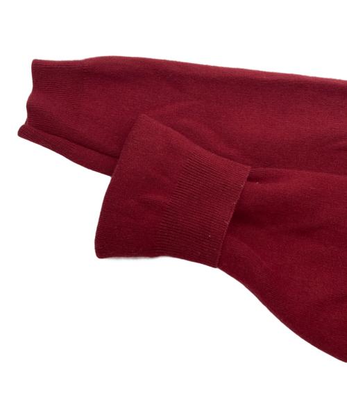 CABAN（キャバン）CABAN (キャバン) コットンカシミヤ クルーネックカーディガン レッド サイズ:SIZE XSの古着・服飾アイテム