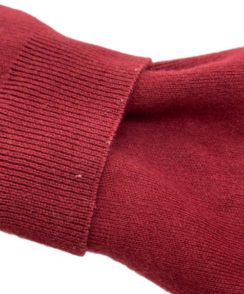 CABAN（キャバン）CABAN (キャバン) コットンカシミヤ クルーネックカーディガン レッド サイズ:SIZE XSの古着・服飾アイテム