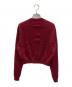 CABAN (キャバン) コットンカシミヤ クルーネックカーディガン レッド サイズ:SIZE XS：7000円