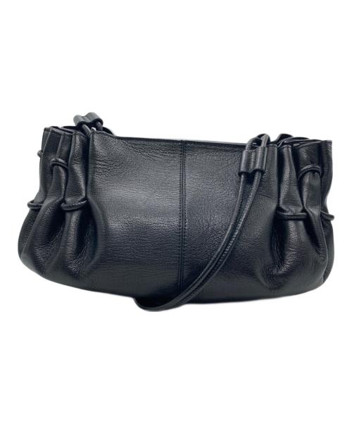 HEREU（ヘリュー）HEREU (ヘリュー) ARTA プリーツショルダーバッグ ブラックの古着・服飾アイテム