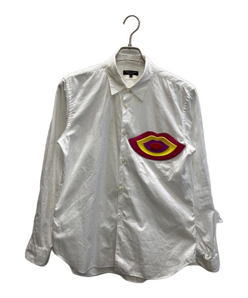 COMME des GARCONS HOMME PLUS（コムデギャルソンオムプリュス）COMME des GARCONS HOMME PLUS (コムデギャルソンオムプリュス) マウスワッペンシャツ ホワイト サイズ:Sの古着・服飾アイテム