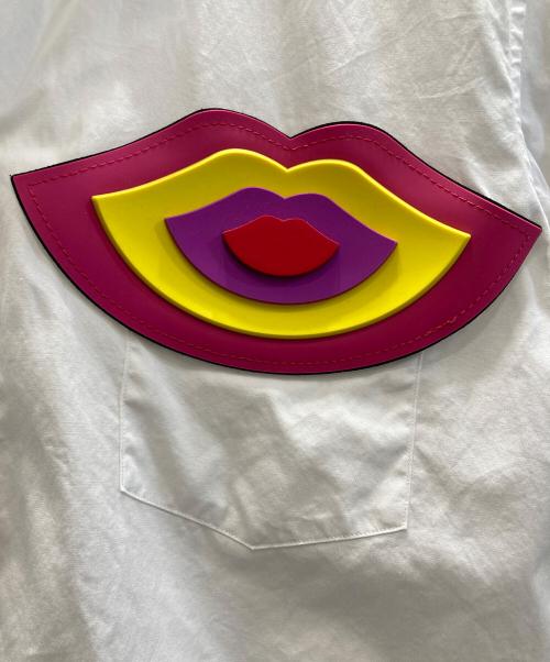 COMME des GARCONS HOMME PLUS（コムデギャルソンオムプリュス）COMME des GARCONS HOMME PLUS (コムデギャルソンオムプリュス) マウスワッペンシャツ ホワイト サイズ:Sの古着・服飾アイテム