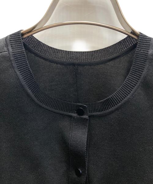 martinique（マルティニーク）martinique (マルティニーク) サマーダブルフェイスカーディガン ブラック サイズ:FREEの古着・服飾アイテム