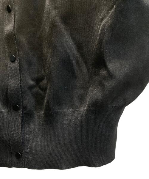 martinique（マルティニーク）martinique (マルティニーク) サマーダブルフェイスカーディガン ブラック サイズ:FREEの古着・服飾アイテム