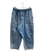 TIGHTBOOTH PRODUCTIONタイトブースプロダクション）の古着「DENIM BAKER BALLOON PANTS」｜インディゴ