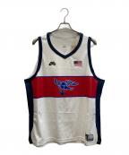 NIKE SBナイキエスビー）の古着「Dri-FIT ADV スリーブレス スケートボードジャージー」｜ホワイト×ネイビー