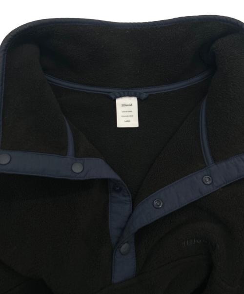 JJJJound（ジョウンド）JJJJound (ジョウンド) スナップフリースプルオーバー ブラック サイズ:Lの古着・服飾アイテム