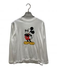 mylanka×DISNEY（ミランカ×ディズニー）の古着「ミッキー/ロングスリーブTシャツ」｜ホワイト