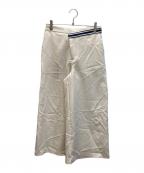 BRAHMINブラーミン）の古着「ワイドツイルストレッチパンツ」｜アイボリー