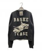 basketcaseバスケットケース）の古着「RAW COLLEGE knit sweater」｜ブラック