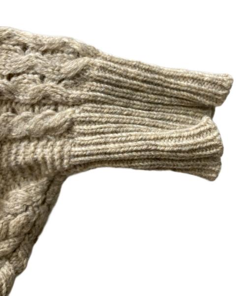 Mame Kurogouchi（マメクロゴウチ）Mame Kurogouchi (マメクロゴウチ) ケーブルニット ベージュ サイズ:1の古着・服飾アイテム