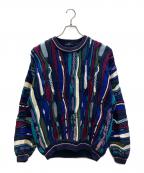 COTTON TRADERSコットン トレーダーズ）の古着「90's 3Dニット」｜ネイビー