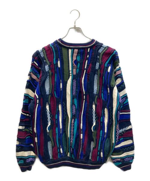 COTTON TRADERS（コットン トレーダーズ）COTTON TRADERS (コットン トレーダーズ) 90's 3Dニット ネイビー サイズ:Lの古着・服飾アイテム