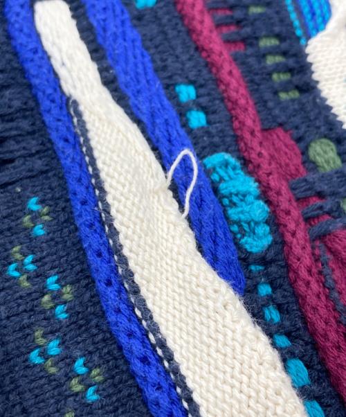 COTTON TRADERS（コットン トレーダーズ）COTTON TRADERS (コットン トレーダーズ) 90's 3Dニット ネイビー サイズ:Lの古着・服飾アイテム