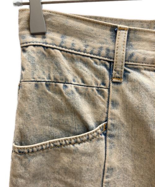 moussy（マウジー）moussy (マウジー) CURVED LINE CHEMICAL BAGGY ベージュ サイズ:SIZE 0の古着・服飾アイテム