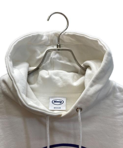Mmlg（エムエムエルジー）Mmlg (エムエムエルジー) MMLG HOOD ホワイト×ネイビー サイズ:Mの古着・服飾アイテム