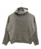 THREE TO EIGHTYスリー・トゥ・エイティ）の古着「KNIT HOODIE」｜グレー