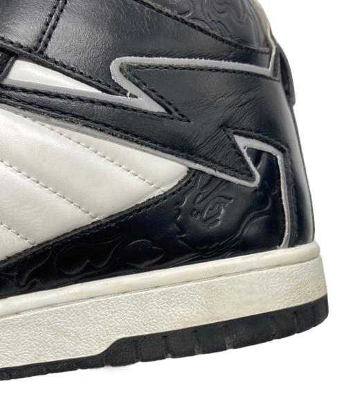 A BATHING APE（ア ベイシング エイプ）A BATHING APE (ア ベイシング エイプ) BAPE STA 88 MID ブラック×ホワイト サイズ:SIZE 25cmの古着・服飾アイテム