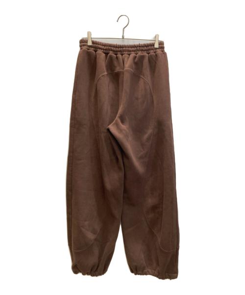 HTH（エイチティーエイチ）HTH (エイチティーエイチ) Curve switching sweat pants ブラウン サイズ:FREEの古着・服飾アイテム