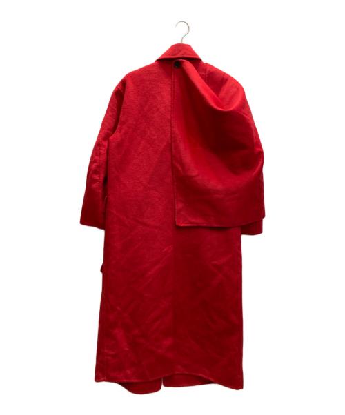 BANANA REPUBLIC（バナナリパブリック）BANANA REPUBLIC (バナナリパブリック) オーバーサイズ ダブルフェイス スカーフコート レッド サイズ:Sの古着・服飾アイテム