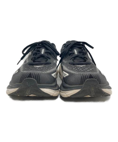 HOKAONEONE（ホカオネオネ）HOKAONEONE (ホカオネオネ) CLIFTON 9 WIDE ブラック×ホワイト サイズ:25cmの古着・服飾アイテム