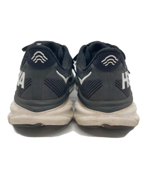 HOKAONEONE（ホカオネオネ）HOKAONEONE (ホカオネオネ) CLIFTON 9 WIDE ブラック×ホワイト サイズ:25cmの古着・服飾アイテム