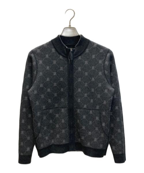 LANVIN COLLECTION（ランバンコレクション）LANVIN COLLECTION (ランバンコレクション) リバーシブルニットジャケット ブラック サイズ:48の古着・服飾アイテム