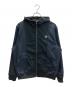 FRED PERRY（フレッドペリー）の古着「Pinstripe Panel Woven Track Jacket」｜ネイビー×ブラック