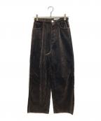 KIJIキジ）の古着「SHIMA CORDUROY PANTS シマ コーデュロイ パンツ」｜ブラウン