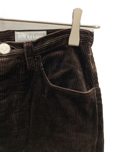KIJI（キジ）KIJI (キジ) SHIMA CORDUROY PANTS シマ コーデュロイ パンツ ブラウン サイズ:1の古着・服飾アイテム