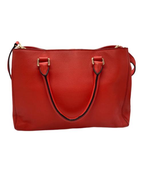 MICHAEL KORS（マイケル・コース）MICHAEL KORS (マイケルコース) ベッドフォード MDトートバッグ レッドの古着・服飾アイテム