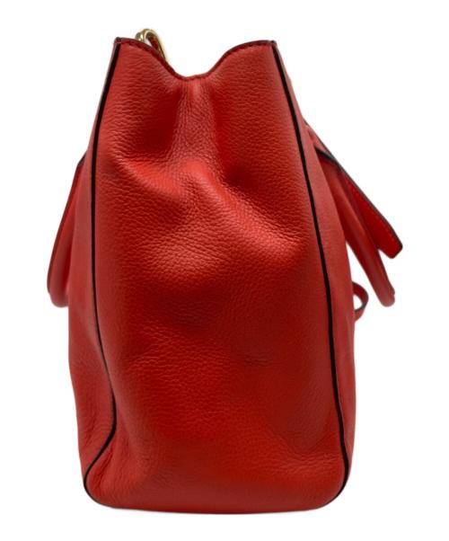 MICHAEL KORS（マイケル・コース）MICHAEL KORS (マイケルコース) ベッドフォード MDトートバッグ レッドの古着・服飾アイテム