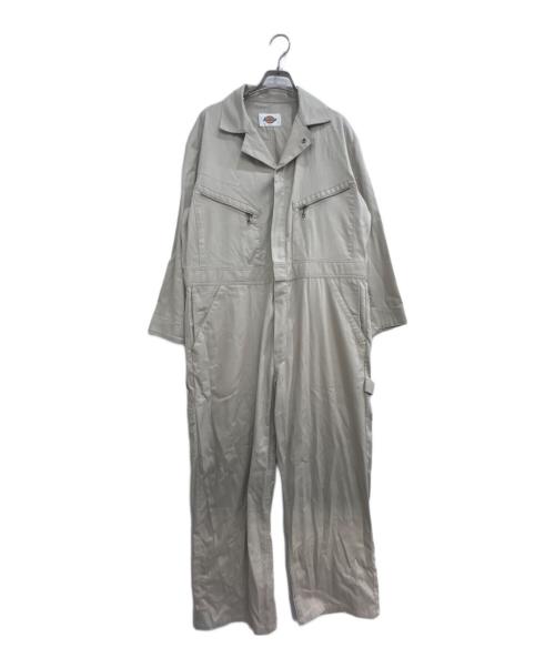 Dickies（ディッキーズ）Dickies (ディッキーズ) BEAMS BOY (ビームスボーイ) 別注オールインワン ベージュ サイズ:Fの古着・服飾アイテム