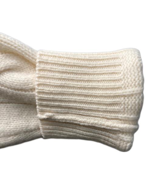 POLO RALPH LAUREN（ポロ・ラルフローレン）POLO RALPH LAUREN (ポロ・ラルフローレン) ウールカシミヤケーブルニットカーディガン アイボリー サイズ:Lの古着・服飾アイテム