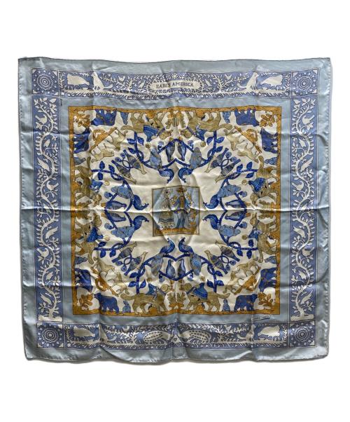 HERMES（エルメス）HERMES (エルメス) カレ90 ブルーの古着・服飾アイテム