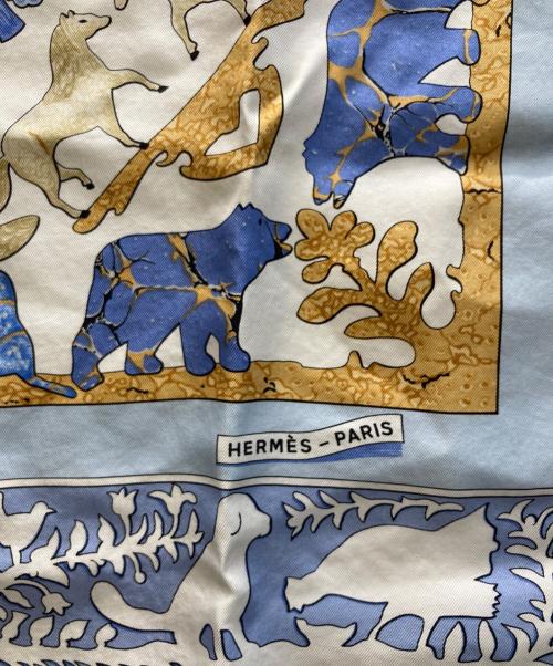 HERMES（エルメス）HERMES (エルメス) カレ90 ブルーの古着・服飾アイテム