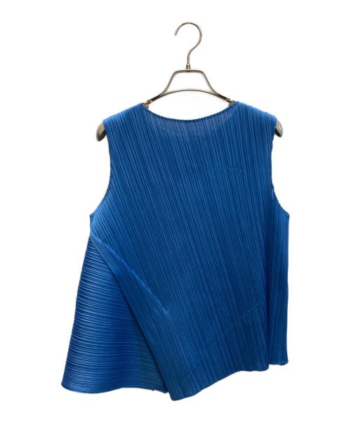 PLEATS PLEASE（プリーツプリーズ）PLEATS PLEASE (プリーツプリーズ) プリーツカットソー ブルー サイズ:SIZE 3の古着・服飾アイテム