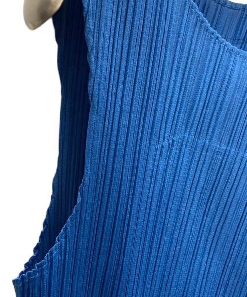 PLEATS PLEASE（プリーツプリーズ）PLEATS PLEASE (プリーツプリーズ) プリーツカットソー ブルー サイズ:SIZE 3の古着・服飾アイテム