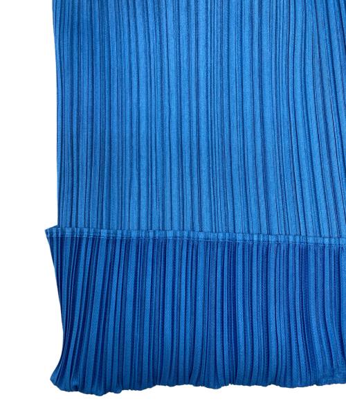 PLEATS PLEASE（プリーツプリーズ）PLEATS PLEASE (プリーツプリーズ) プリーツカットソー ブルー サイズ:SIZE 3の古着・服飾アイテム