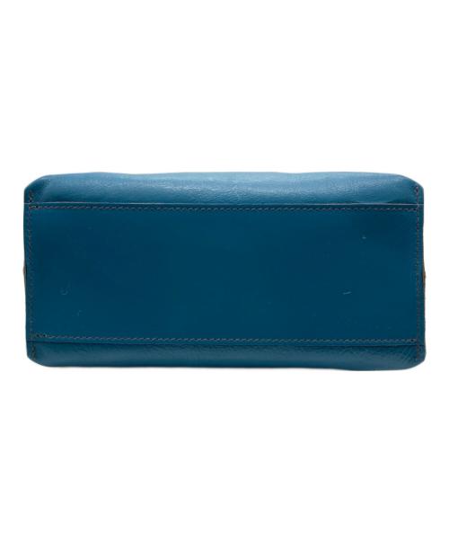 IL BISONTE（イル ビゾンテ）IL BISONTE (イル ビゾンテ) レザーショルダーバッグ ブルーの古着・服飾アイテム