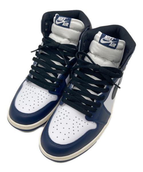 NIKE（ナイキ）NIKE (ナイキ) AIR JORDAN 1 RETRO HIGH OG MIDNIGHT NAVY/BLACK-WHITE-SAIL サイズ:US 9の古着・服飾アイテム