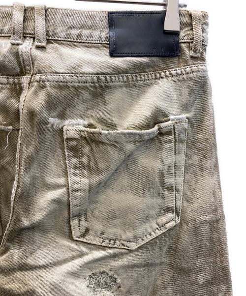 DIESEL Black Gold（ディーゼル ブラック ゴールド）DIESEL Black Gold (ディーゼル ブラック ゴールド) クラッシュデニムパンツ ベージュ サイズ:SIZE 71cm (W28)の古着・服飾アイテム