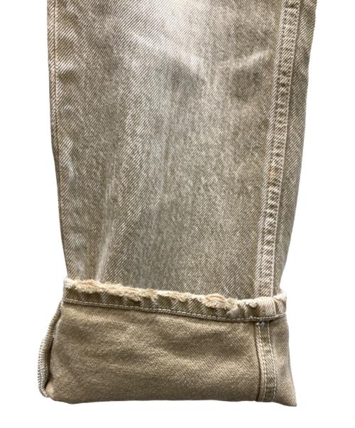 DIESEL Black Gold（ディーゼル ブラック ゴールド）DIESEL Black Gold (ディーゼル ブラック ゴールド) クラッシュデニムパンツ ベージュ サイズ:SIZE 71cm (W28)の古着・服飾アイテム