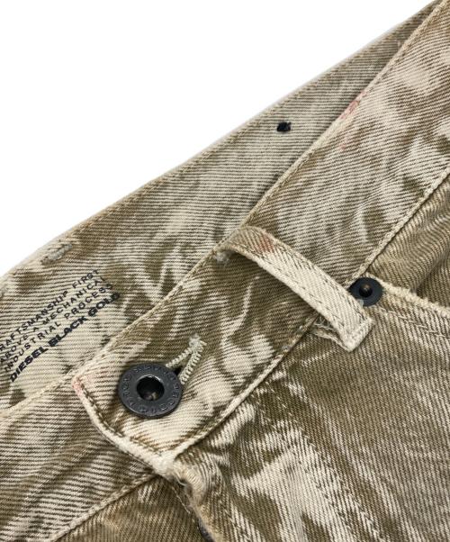 DIESEL Black Gold（ディーゼル ブラック ゴールド）DIESEL Black Gold (ディーゼル ブラック ゴールド) クラッシュデニムパンツ ベージュ サイズ:SIZE 71cm (W28)の古着・服飾アイテム
