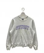 stussyステューシー）の古着「ロゴ スウェット」｜グレー