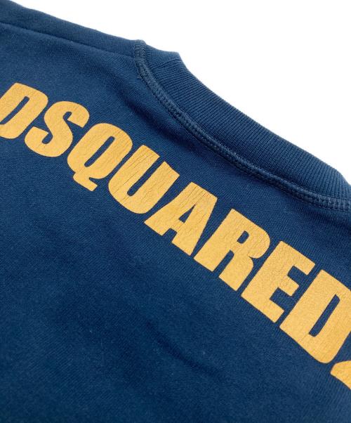 DSQUARED2（ディースクエアード）DSQUARED2 (ディースクエアード) クルーネックスウェット ネイビー サイズ:Mの古着・服飾アイテム