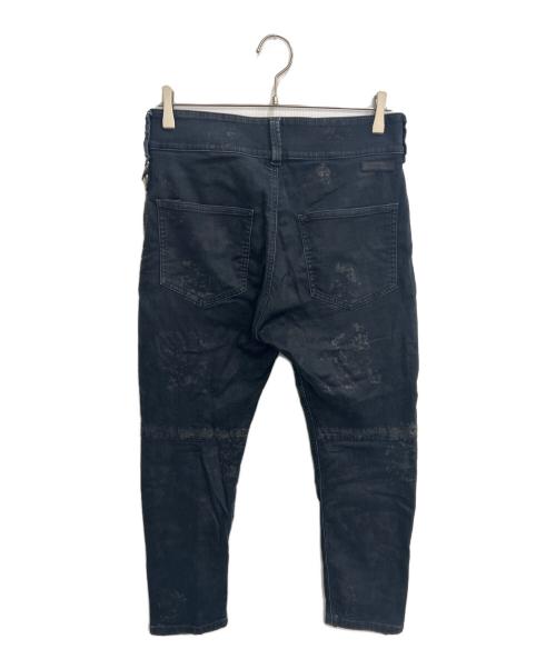 DIESEL（ディーゼル）DIESEL (ディーゼル) ランダムペイントジョグデニム インディゴ サイズ:SIZE 71cm (W28)の古着・服飾アイテム