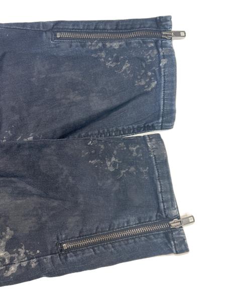 DIESEL（ディーゼル）DIESEL (ディーゼル) ランダムペイントジョグデニム インディゴ サイズ:SIZE 71cm (W28)の古着・服飾アイテム